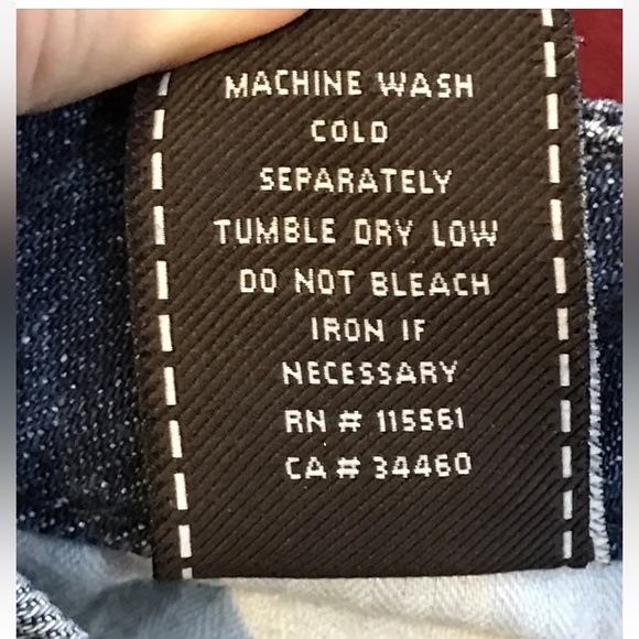 7 for all Mankind "A Pocket”Bootcut blue Jeans Frayed Cuff Flared Cotton size 28 - Picture 9 of 13